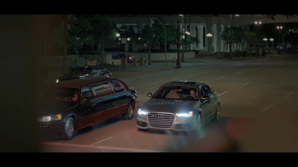 A teenage boy confidently drives to prom in his Audi S6, showcasing a transformation from insecurity to bravery.