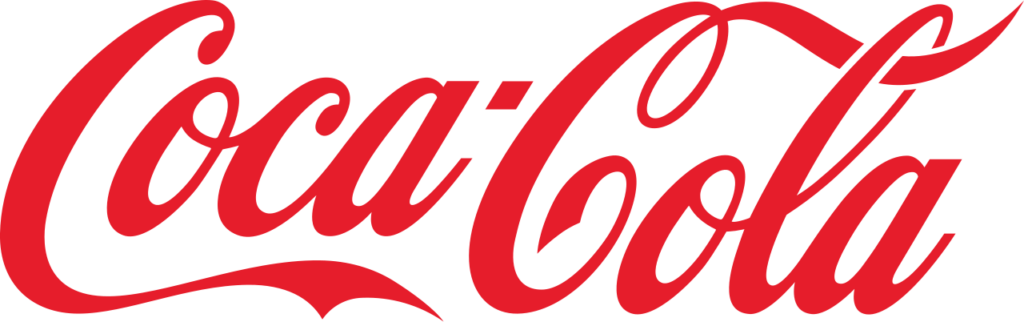 Coca-Cola logo illustrating shape psychology and its representation of friendliness and fun in branding.