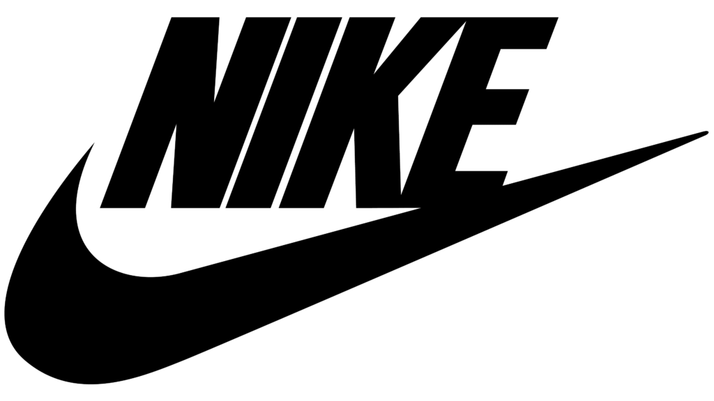 Nike logo illustrating shape psychology and its representation of movement and energy in branding.